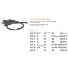 DZE КОТУШКА ЗАПАЛЮВАННЯ HONDA TRX350 TE (30510-HN5-670)