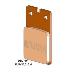 DELTA BRAKING КОЛОДКИ ДИСКОВІ ТОРМОЗНІ KH99 ПЕРІД APRILIA TR 125/260 '86-'88, BENELLI DEVIL/SPRING 50 '92-, MALAGUTI EVOLUTION/RAID 50 '91-, RST 50 '87-, FANTIC TRIAL 50/243 '86-,