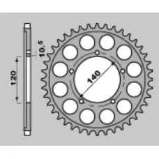 GROSSKOPF АКЦІЯ ЗІРОЧКА ЗАД 4409 42 SUZUKI GSXR 1000 '01-'06, SV1000 '03-'06 (JTR1800.42)