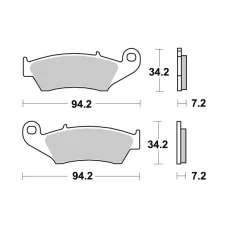 SBS BRAKEPADS КАРБОНОВОГО СРІБНИЙ