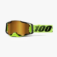 100 ПРОЦЕНТ ОКУЛЯРИ МОДЕЛЬ ARMEGA NEON ЖОВТИЙ - MIRROR GOLD LENS КОЛІР ЖОВТИЙ FLUO/CZARNY СТІКЛО КОЛІР ЗОЛОТИЙ ЗЕРКАЛО