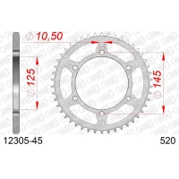 AFAM 2026/04 ШЕСТЕРНЯ ЗАД 866 45 YAMAHA XT 660 R/X 04-14, XT 600Z 08-12 (JTR855.45) (LANC. 520)