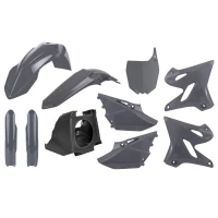 POLISPORT КОМПЛЕКТ ПЛАСТІКОВ YAMAHA YZ 125/250 '02-'21 RESTYLING (YZ 125/250 '21) Z PLASTRONEM КОЛІР КОЛІР СІРИЙ NARDO GREY
