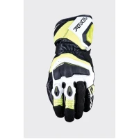 FIVE GLOVES РУКАВИЦІ ШКІРЯНІ RFX4 EVO КОЛІР  ЧОРНИЙ/ЖОВТИЙFLUO РОЗМІР 10 (L)