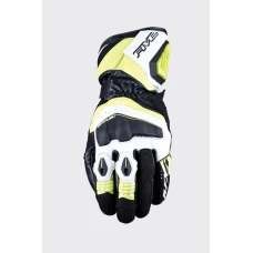 FIVE GLOVES РУКАВИЦІ ШКІРЯНІ RFX4 EVO КОЛІР  ЧОРНИЙ/ЖОВТИЙFLUO РОЗМІР 10 (L)