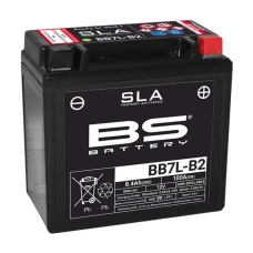 BS АКУМУЛЯТОР BB7L-B2 (FA) (YB7-B2) 12V 8AH 135X75X133 BEZOBSLUGOWY - ZALANY (100A) (6)