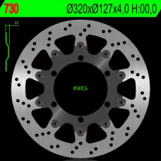 NG ДИСК ТОРМОЗНИЙ ПЕРІД KTM 625/640/690 (320X127X4) (6X6,5MM)