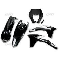UFO КОМПЛЕКТ ПЛАСТІКОВ KTM EXC/EXC-F '12-'13 КОЛІР ЧОРНИЙ  (KT521E001)