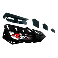 RACETECH ПЛАСТИКИ ЗМІННІ DO ЗАХИСТІВ RAK (HANDBAROW) FLX / АЛЮМІНІЙ / ATV КОЛІР ЧОРНИЙ