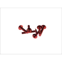 V PARTS (VICMA) КОМПЛЕКТ БОЛТІВ ВІТРОВИКИ M5X30 (6SZT.) КОЛІР ЧЕРВОНИЙ (IMBUSOWA PLASKA)(TA530RJ)