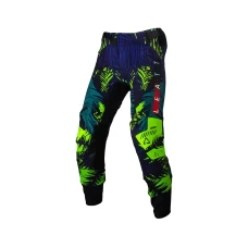 LEATT (НОВИНКА 2024) ШТАНИ MOTO 5.5 I.K.S PANTS JUNGLE КОЛІР CZARNY/GRANATOWY/ZIELONY FLUO РОЗМІР M