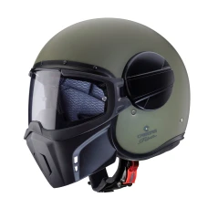 CABERG ШОЛОМ ВІДКРИТИЙ JET МОДЕЛЬ GHOST X КОЛІР ЗЕЛЕНИЙ МАТОВА (MILITARY GREEN) РОЗМІР M