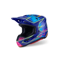 ALPINESTARS ШОЛОМ S-M7 CAST BLUE/PINK/FLUO ЖОВТИЙ S