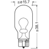 OSRAM ЛАМПОЧКА W16W 12V 16W, W2,1X9,5D, SV8,5-8 - 1 ШТУКА - зображення 2
