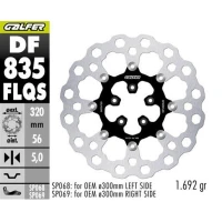 GALFER ДИСК ТОРМОЗНИЙ ПЕРІД HARLEY-DAVIDSON (320X56X5) PLYWAJACA (CUBIQ) (OVERSIZE) (WYMAGA SP068;SP69)