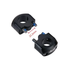 ACCEL КРІПЛЕННЯ/ПІДЙОМНИКИ КЕРМА (DOL-22,2/GORA-28,6MM) WYS. 20MM КОЛІР ЧОРНИЙ (BM-34BK22/28)