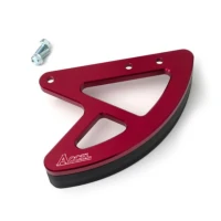 ACCEL ЗАХИСТ ТОРМОЗА ДИСКА ЗАД HONDA CR 125/250 '02-07, CRF 250R '04-20, 250X '04-17, 450R '02-20, 450X '05-17, 450RX '17-19 (АЛЮМІНІЙ) КОЛІР ЧЕРВОНИЙ