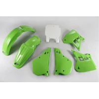 UFO КОМПЛЕКТ ПЛАСТІКОВ KAWASAKI KX 250 '90-'91, КОЛІР OEM (ZIELONY/BIALY) (KA188E999)