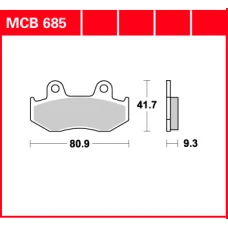 TRW LUCAS КОЛОДКИ ДИСКОВІ ТОРМОЗНІ KH411 ORGANIC HONDA CH 125 SPACY 94-99, PS 125 07-13, PS 150 06-10, ПЕРІД (АКЦІЯ)