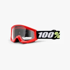 100 ПРОЦЕНТ ОКУЛЯРИ МОДЕЛЬ STRATA МІНІ RED JUNIOR / KID / DZIECIECE КОЛІР ЧЕРВОНИЙ ХВІРТКА PRZEZROCZYSTA ANTI-FOG STARY КОД: 50600-003-02