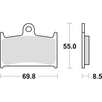 TRW LUCAS КОЛОДКИ ДИСКОВІ ТОРМОЗНІ KH145 KH236 SINTER STREET SUZUKI GSXR 750 88-93, GSXR 1100 89-92, TRIUMPH DAYTONA 955 96-06, SPEED TRIPLE 955 99-04, DAYTONA 1200 95-97, TROPHY 1200 94-03, ПЕРІД (АКЦІЯ)