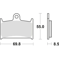 TRW LUCAS КОЛОДКИ ДИСКОВІ ТОРМОЗНІ KH145 KH236 SINTER STREET SUZUKI GSXR 750 88-93, GSXR 1100 89-92, TRIUMPH DAYTONA 955 96-06, SPEED TRIPLE 955 99-04, DAYTONA 1200 95-97, TROPHY 1200 94-03, ПЕРІД (АКЦІЯ)
