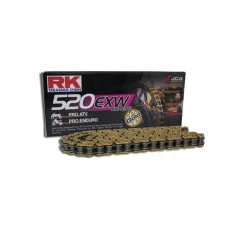 RK ЛАНЦЮГ ПРИВІДНИЙ GB520EXW-120 (XW-RING) КРИШКА (CLF) W КОМПЛЕКТІ КОЛІР ЗОЛОТИЙ