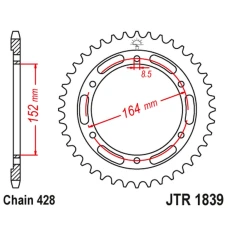 ЗАДНЯ ЗІРКА JR 841 55 YAMAHA SR 400 (2RD) '91-00', SR 500 '91-00' (84155JT) (LANC.428)
