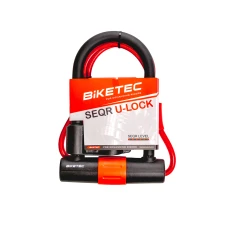 BIKETEC ЗАХИСТ U-LOCK Z ТРОСИК РОЗМІР: ТРОСИК 10MM, 1,2M Z KLODKA 180MM X 260MM, 3KLUCZE, СКОБА 16MM