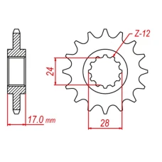 ЗАДНЯ ЗІРКА GROSSKOPF 408 43 HONDA CBR 600F 91-96, CB 900F