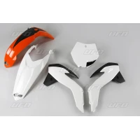 UFO КОМПЛЕКТ ПЛАСТІКОВ KTM SX 85 '13-'17 КОЛІР OEM '17 (POMARANCZOWY/BIALY)