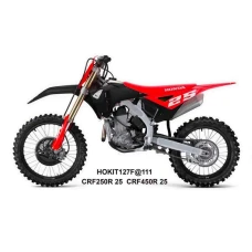 UFO 2025/04 КОМПЛЕКТ ПЛАСТІКОВ (ПОВНИЙ KIT) Z OSLONAMI ТЕЛЕСКОПІЧНИЙ (АМОРТИЗАТОРІВ) HONDA CRF 250 R / 450 R '25-, КОЛІР ЧЕРВОНИЙ / ЧОРНИЙ