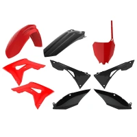POLISPORT КОМПЛЕКТ ПЛАСТІКОВ HONDA CRF 250R '18-'21; CRF 450R '17-'20 КОЛІР CZERWONO ЧОРНИЙ
