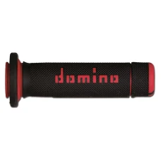 DOMINO ПЕРЕМИКАЧІ (GRIPY) ATV/QUAD DWUSKLADNIKOWE КОЛІР ЧОРНИЙ/ЧЕРВОНИЙ