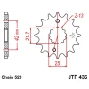 JT ЗІРОЧКА ПЕРІД 438 15 SUZUKI GSX 400 F '81-'86, RG 250 GAMMA '83-'88 (43815JT) (LANC. 520) - MOZE ZASTAPIC JTF565.15 ПІД ЗАМОВЛЕННЯ - зображення 1