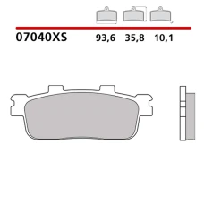 BREMBO 2026/03 КОЛОДКИ ДИСКОВІ ТОРМОЗНІ KH427 SCOOTER SINTER XS (SPIEK METALICZNY) ПЕРІД/ЗАД (ECE R90)