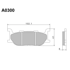 NISSIN 2024/10 КОЛОДКИ ДИСКОВІ ТОРМОЗНІ KH179 ПРЕМІУМ-КЛАС SEMI-METALLIC (SPIEK METALICZNY) (ECE R90) (MADE IN JAPAN)