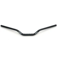 DOMINO НОВИНКА КЕРМО АЛЮМІНІЙ ADVENTURE (ERGAL 7075) FATBAR 28MM ВИСОКЕ КОЛІР ЧОРНИЙ