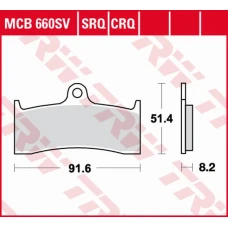 TRW LUCAS ZF КОЛОДКИ ДИСКОВІ ТОРМОЗНІ KH424 SINTER STREET BUELL M2/S3/X1 1200 '98-'02, HONDA CB 1300 '98-'00, KAWASAKI ZX-7RR '96-'99, MV AUGUSTA F4 750 '00-'05, BRUTALE 910 '05-'09, F4 1000 '04-'09 ПЕРІД