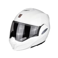 SCORPION ШОЛОМ SZCZEKOWY (SZCZEKA DO ЗАДУ) EXO-TECH SOLID КОЛІР БІЛИЙ РОЗМІР L