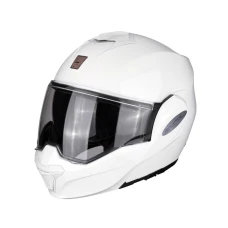 SCORPION ШОЛОМ SZCZEKOWY EXO-TECH КАРБОН SOLID WHITE КОЛІР БІЛИЙ БЛИСК РОЗМІР M