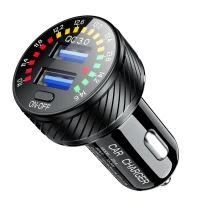 BIKETEC УНІВЕРСАЛЬНА ЗАРЯДНИЙ ПРИСТРІЙ ПОДВІЙНА USB QC 3.0 - 36 W QUICK CHARGE DO ГНІЗДА ПРИКУРЮВАЧ Z WOLTOMIERZEM