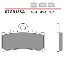BREMBO 2026/03 КОЛОДКИ ДИСКОВІ ТОРМОЗНІ KH606 SINTER SA (SPIEK METALICZNY) ПЕРІД (ECE R90)