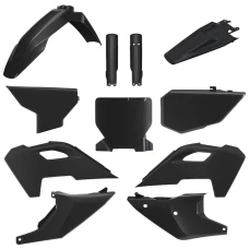 POLISPORT КОМПЛЕКТ ПЛАСТІКОВ (ПОВНИЙ KIT) HUSQVARNA TC/FC '23-'25 W КОМПЛЕКТІ TABLICA ПЕРІД (8671700002) I КРИШКИ AMORTYZAROROW (8352500002) КОЛІР ЧОРНИЙ