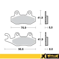 PROX КОЛОДКИ ДИСКОВІ ТОРМОЗНІ KH135 / KH214 YAMAHA YZ 125/250 '90-97 ПЕРІД
