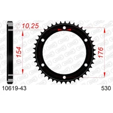 AFAM 2026/04 ШЕСТЕРНЯ ЗАД 4434 43 HONDA VFR750, VFR800 V-TEC '02-'14, VFR800X CROSSRUNNER '11-'15 (JTR1340.43) (LANC. 530)