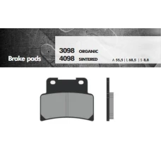 BRENTA КОЛОДКИ ДИСКОВІ ТОРМОЗНІ KH432 SPIEK METALICZNY (КОЛІР ЗОЛОТИЙ) (FT 4098)