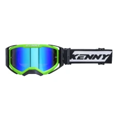 KENNY RACING ОКУЛЯРИ PERFORMANCE EVO 2 NEON GREEN  MIRROR LENS-LUSTRO КОЛІР ZIEOLNY FLUO/ BIALY/CZARNY