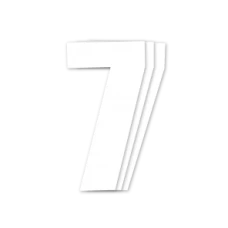 BLACKBIRD RACE НОМЕРИ БІЛА - PACK OF 3 CM.16X7.5CM #7