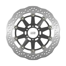 NG ДИСК ТОРМОЗНИЙ ПЕРІД APRILIA DROSODURO 900/TUONO660 '17-21, MOTO GUZZI V7 '17-20 (320X64X4,5MM) (6X8,5MM) WAVE PLYWAJACA (МАТЕРІАЛ АЛЮМІНІЙ)